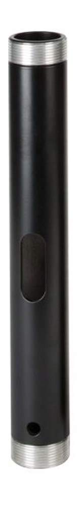 All-Weather Fixed Length 12" Extension Pole for SunBrite Television Ceiling Mounts (Black) (12-inch)