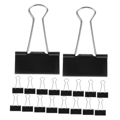 Pinces double clip Veemoon en métal à forte capacité de serrage pour papier