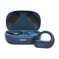 JBL Endurance Peak 3, JBL Pure Bass Sound, Up to 50 Total Hours of Playback with Speed Charge, IP68 dust and Water Proof, Ambient Aware & Talk Thru, 4-Mic Crisp, Clear Calls, Blue