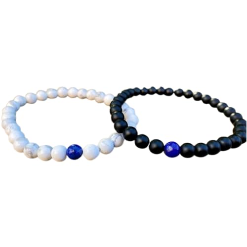 Cadeau amitié et amour : bracelets extensibles perles de 6 mm