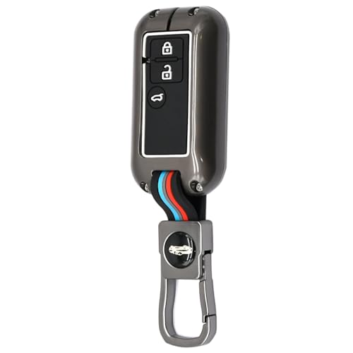 Image of BKN Premium Metal Silicon Key Cover & Full Protection Compatible with Suzuki Swift, Baleno, XL6, Ertiga, Brezza, Fronx, Jimny, Grand Vitara, Ignis, Dzire (2B /3B Smart Key)