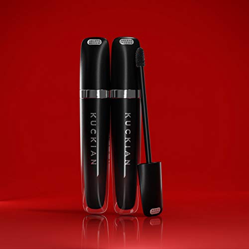 DELETERIOUS, by Kuckian - Matte Black Lipstick, Brush & Diamonds - ULTRA LONG LASTING - Vegan & Cruelty Free