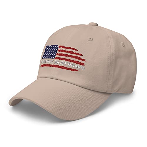Image of Foxtrot Juliet Bravo Dad Hat, FJB Pro America Unisex Hat, Military Alphabet Code Hat, Camo Pro America Trending FJB Hat