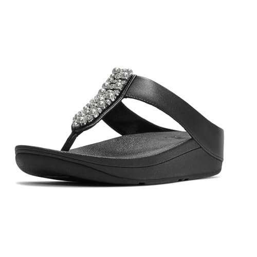 Sandale femme Fitflop Fino pour soulager les pieds sensibles avec perles et cristaux