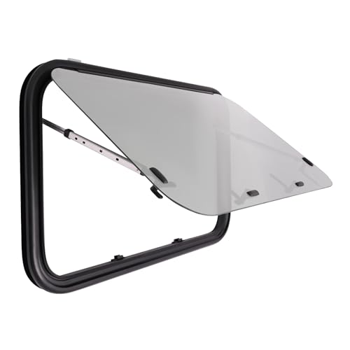 Ventana exterior para autocaravana, ventana corredera de 90 x 55 cm, ventana de techo para caravana con mosquitera, adecuado para caravanas, remolques, camionetas y vehículos convertidos.