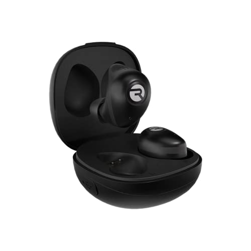 Image of Raycon Fitness Earbuds True Wireless Bluetooth with Built in Mic 54 Hours of Battery IPX7 Waterproof and Charging Case with Talk, Text, and Play Bluetooth 5.2 Portable Sport (Carbon Black)