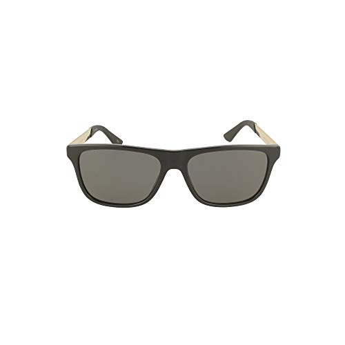 Preisvergleich Produktbild Gucci Sonnenbrillen (GG-0687-S 001) schwarz glänzend - gold - grau