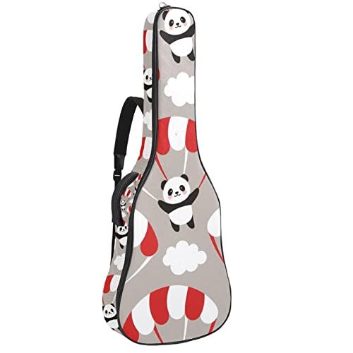 Housse guitare étanche et antichoc avec organiseur de rangement panda