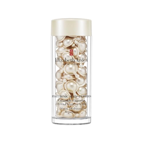 Elizabeth Arden - Capsule di Acido Ialuronico + Peptidi Ceramide, Siero Idratante e Rimpolpante con HA a Misura Variabile, Formula Setosa e Leggera, Per Tutti i Tipi di Pelle, 60 Capsule