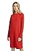 Tom Tailor Cosy Turtleneck Vestido, 11025 Strong Red-Juego de Mesa, 38 para Mujer