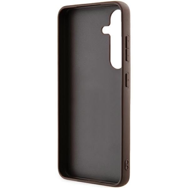 Coque Galaxy A55 Guess Marron : Sublimez votre style en soirée avec le Big Metal Logo - 7