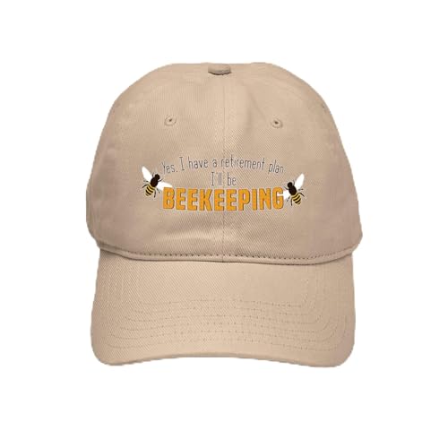 CafePress Beekeeper Retirement Cap Unique Adjustable Baseball Hat Khaki