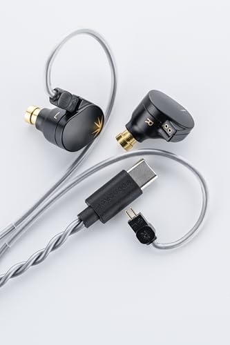 هدفون Moondrop CHU II DSP درایور پویا با کارایی بالا مانیتورهای داخل گوش USB-C نوع C با هدفون میکروفون