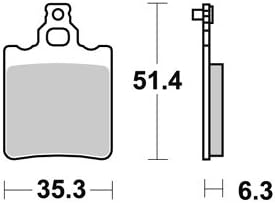 AP RACING FRONT BRAKE PADS MALANCA E2 CS OB ONE 5N, 6N, RACING 125 0