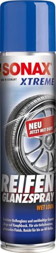 SONAX XTREME Spray para brillo de neumáticos WetLook (400 ml) protección apropiada para todos los tipos de neumáticos | N.° 02353000-544