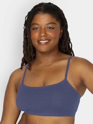 Image of Fruit of the Loom Women's Spaghetti Strap Cotton Sports Bra - All-Day Comfort & Easy Movement