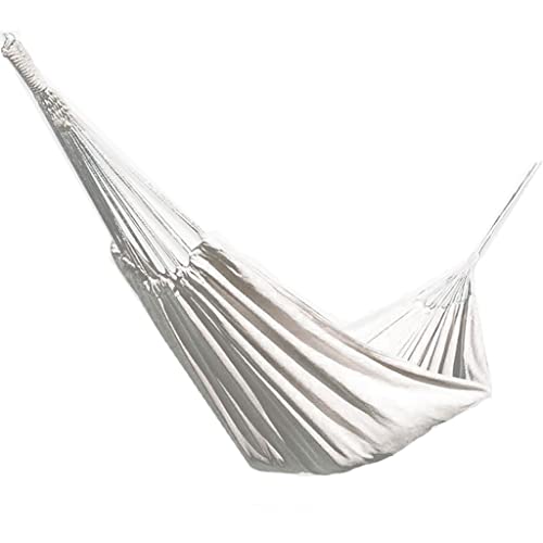 Hamac extérieur toile blanche XMING couchage simple 2 mètres