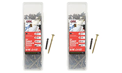 Image of GRK 12223 5 /16x3-1 /2 Star Drive Washer Head Climatek Coated Steel RSS Rugged Structural Screws, 200 /Box