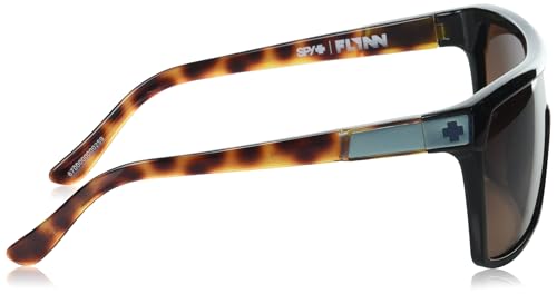 SPY Unisex-Adult Round Flynn Black/Honey Tort Happy Dark Brown Fade, Multi, One Size3