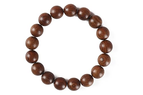 Natural Wood Bead Bracelet with Large Round Brown Beads and Elastic Stretch Design,Prayer bead bracelets, prayer bead strings, wooden bead bracelets,