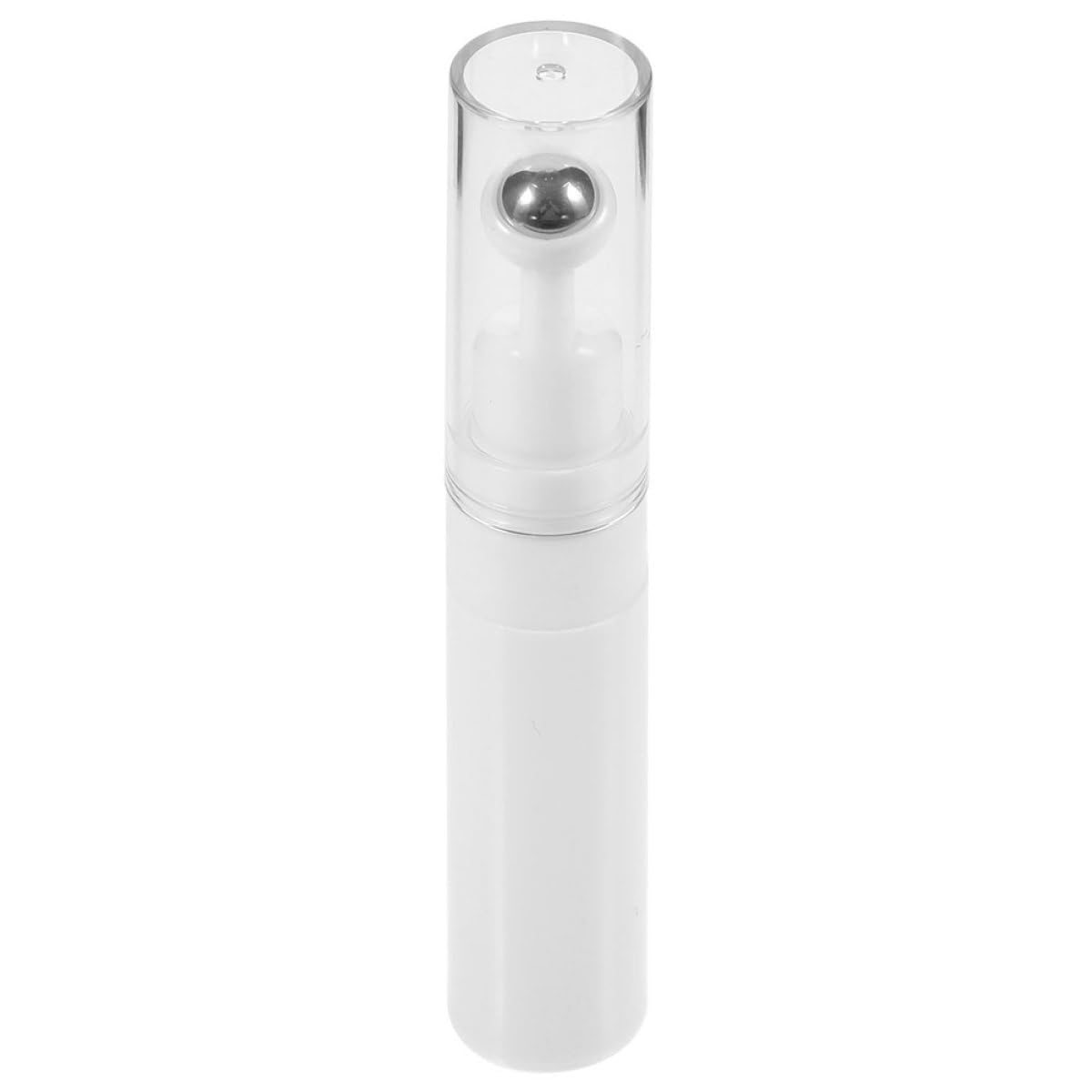 Botella Aplicadora de Crema para Ojos Recargable de 15 Ml, Acrílico Blanco, Tamaño Portátil Adecuado para Viajes y Uso en Bolso