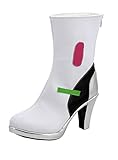 Allten Womens OW D.VA White Ankle Boots Shoes Cosplay Costume (7 M US Female)