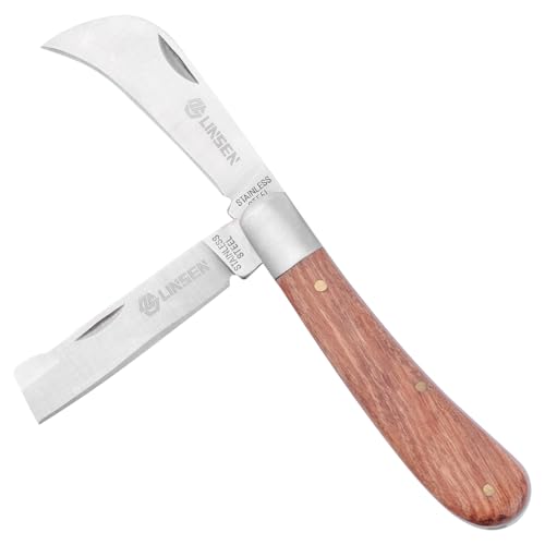 maudibozz Pruning Knife - Double Blades Grafting Gardening Knife Outdoors Folding Pocket Knife for Garden Budding (19) (5)