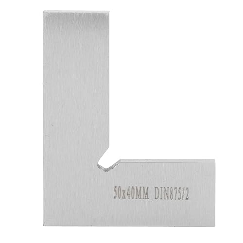 DANAIXZ 90度機械工の正方形の直角定規の精密測定木工用のメタルワーキングとDIYプロジェクトのための炭素鋼建設50x40mmコンパクトサイズ
