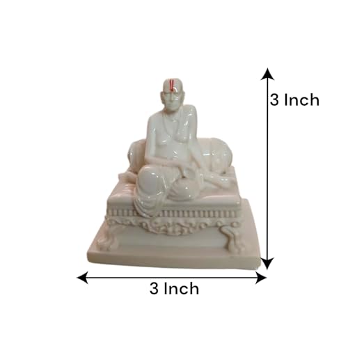 Image of KariGhar Swami Samarth Idol Perfect for Car Dashboard,Office and House Warming 3 inch