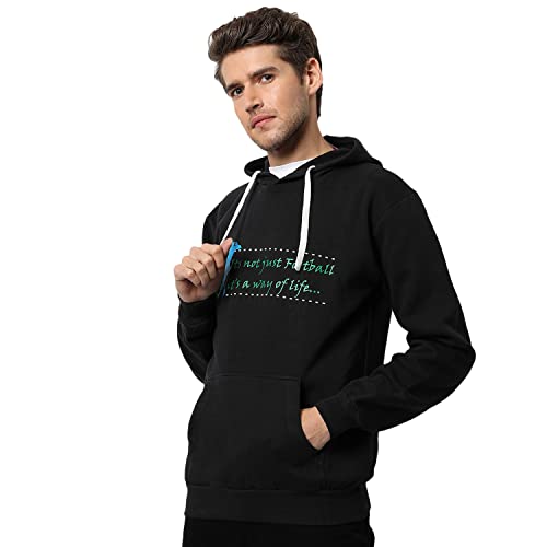 Image of CAHOOT Men's Printed Sweatshirt Regular Fit for Casual Wear | Full Sleeve | Cotton | Stylish Sweatshirt Crafted with Comfort Fit and High Performance for Everyday We