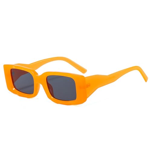 Lunettes de soleil rectangulaires aux finitions rétro et géométriques