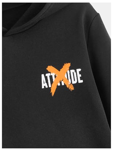 COZYEASE Boy's Letter Graphic Hoodies Long Sleeve Hooded Sweatshirts Vintage Pullover Tops3