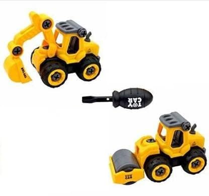 TEMSON Construction Vehicles Set, Pack of 2 DIY Assembling & Building Construction Trucks with 1 Screwdriver, Kids Building Vehicles Toys (2 Pcs - Yellow) (B0DH4R1N3Z) Amazon Price History, Amazon Price Tracker