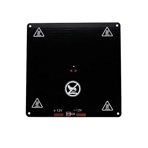 Lysee 3D Printer Parts & Accessories - Mini 12V heatbed 150X150X3MM Hot Bed Heating Plate Aluminum Substrate for MK3/MK2A Hotbed Platform Fillet 3D Printer DIY Parts - (Size: Hotbed X Cable line)