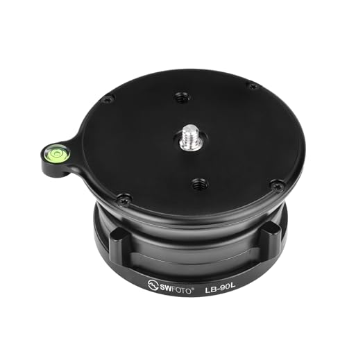 SWFOTO LB-90L レベリングベース 低重心 雲台 アルミニウム合金製 最大負荷25KG