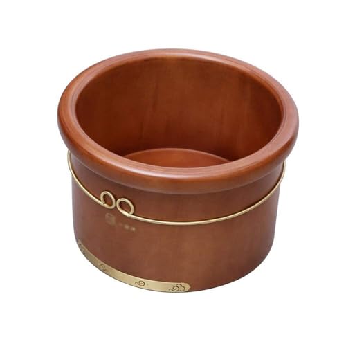 Cubeta de baño de pies Natural Cedar con tapa