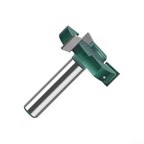 Fresa tipo T con mango de acero al carbono, diseñada para un rendimiento óptimo en aplicaciones de carpintería (12,7 x 50,8 x 1/2 mm)