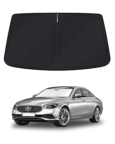 Image of KUST Windshield Sun Shade for Mercedes-Benz S-Class 2015-2025 Window Accessories Shade Sun Visor Foldable Block UV Rays Keep Car Cooler