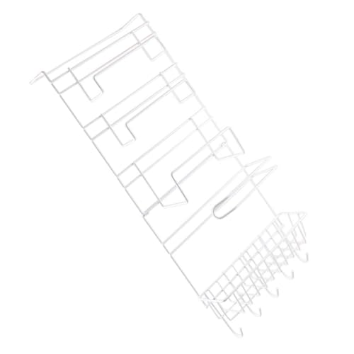 ELAYARD Estante Colgante Multifuncional sin Perforaciones para Refrigerador Soporte de Almacenamiento Metálico Plegable Estante Lateral de Cocina con 3 Ganchos Adhesivos Organizado