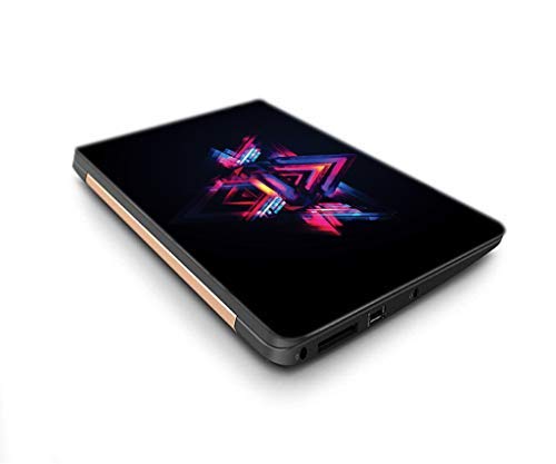 Image of Galaxsia Abstract Pyramids Vinyl Laptop Skin /Sticker /Cover /Decal Compatible for Any 14 Inches Laptop (Hp /Dell /Sony /Acer /Lenovo /Asus. Etc) Or Notebook.