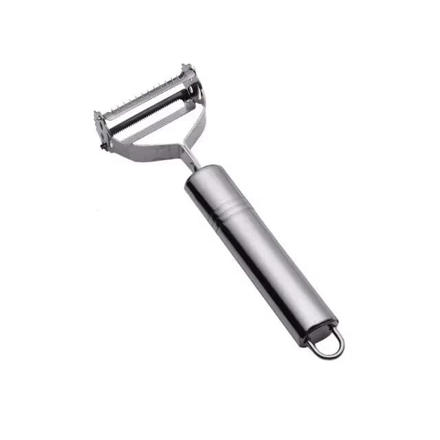 Descascador de Frutas e Legumes em Aço Inox com Lâmina Resistente e Design Leve Funcional