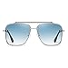 Dollger Oversized Square Aviator Sunglasses for Men and Women Fashion Metal large Frame Vintage Gradient Shades Sunglasses UV400 Protection