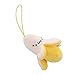 JIJK, 5 pezzi di peluche a forma di banana, portachiavi per telefono da appendere all’auto, con ciondolo a forma di banana, per bambine e bambini, regalo di compleanno
