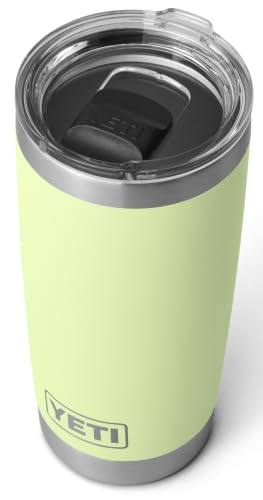 YETI Rambler Tumbler, Vacuum Insulated Stainless Steel Tumbler with Magslider Lid, Grasshopper, 20 oz (591 ml)