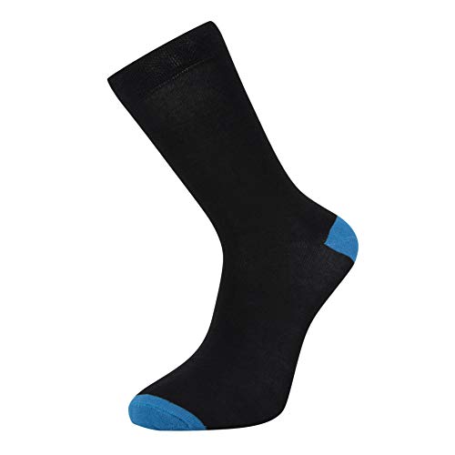 Cob Stallion- Black Socks in Argyle, Heel and Toe Styles, Socks Multipack 6-11 UK, Pack of 4 and 12 Pairs (Heel and Toe, 12) - Image 5