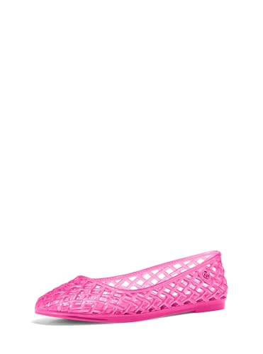 Michael Kors Women's Pixie Jelly Ballet, Raspberry, 9