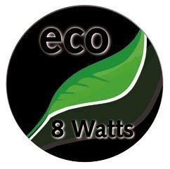 Eco 8 Watts logo indicating energy efficiency