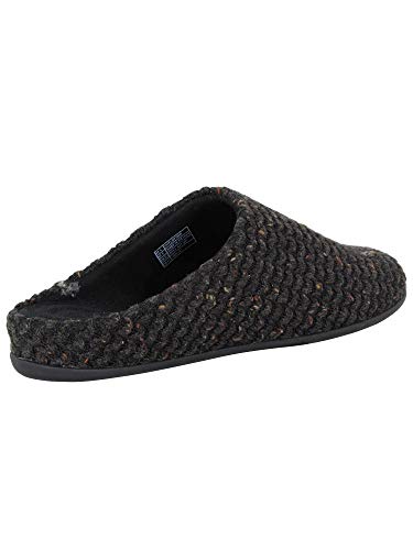 FitFlop Womens Chrissie Knit Slipper Shoes, Black, US 53