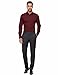 Allsense Men's Regular-Fit Long-Sleeve Dress Shirt, Burgundy, 4X-Large
