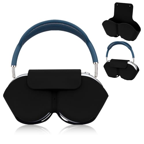 AirPods Max �p �J�o�[ �P�[�X �yNOUKAJU�z AirPods Max �p �ی�J�o�[ �_�炩���V���R���� �h�o �h�� �L�Y�h�~ �򉻖h�~ ���􂢉\ (�u���b�N)